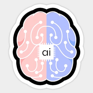 A.I. WILL REPLACE US! ARTIFICIAL INTELLIGENCE Sticker